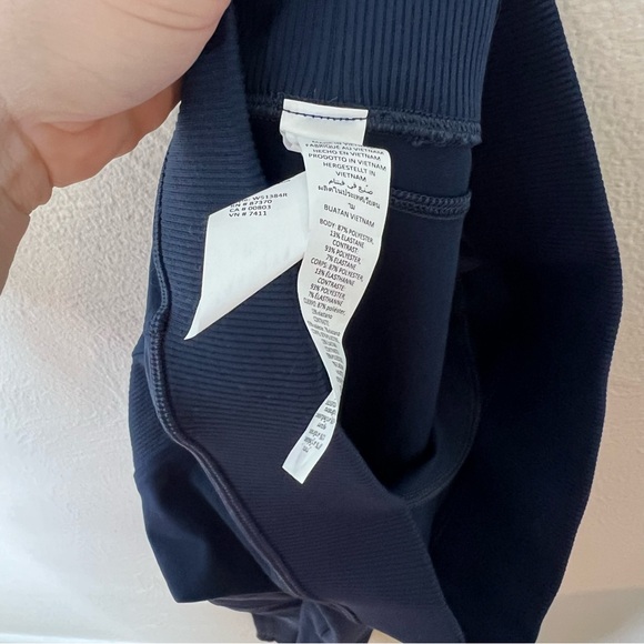 Alo Yoga Alosoft Head Start Legging Navy Blue High Waist Performance Wear Size S - Picture 6 of 10